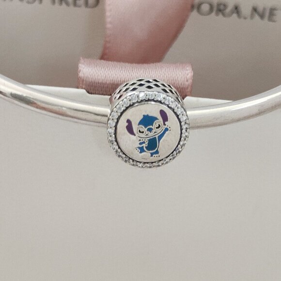Pandora Lilo Stitch Stitch And Angel Double Sided Charm Bead with box - Picture 4 of 9